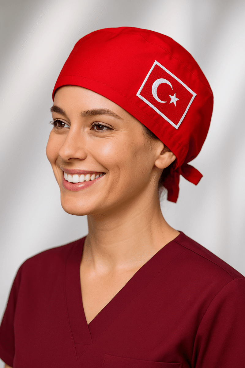Türk Bayraklı Nakışlı Cerrahi Bone