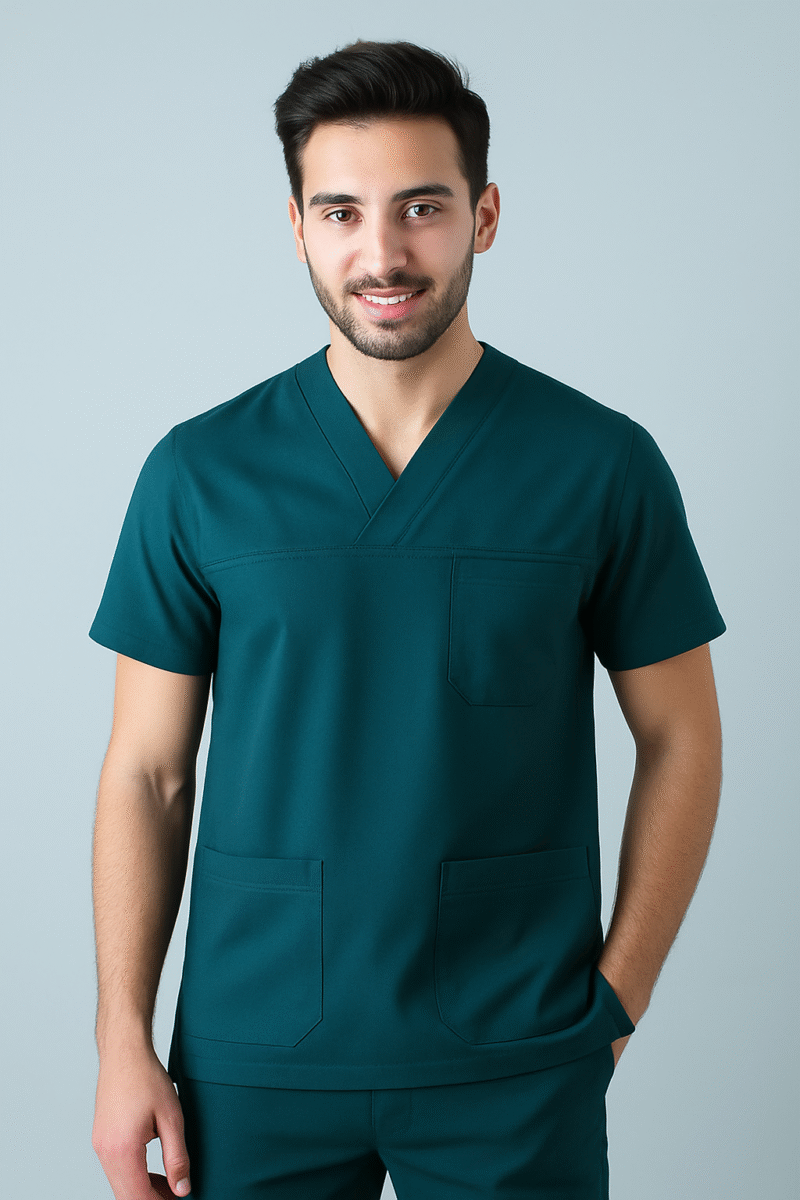Avcı Yeşili V Yaka Cerrahi Kesim Forma Takımı | Medkoop Comfort Serisi