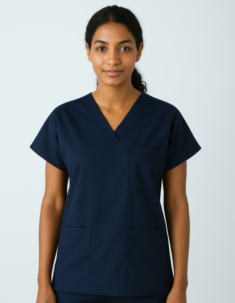 Lacivert Yarasa Kol Scrubs (Tek Üst) Medkoop Classic Serisi