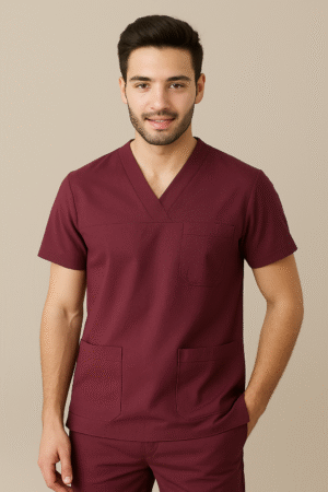 Mürdüm V Yaka Cerrahi Kesim Scrubs Takımı | Medkoop Comfort Serisi